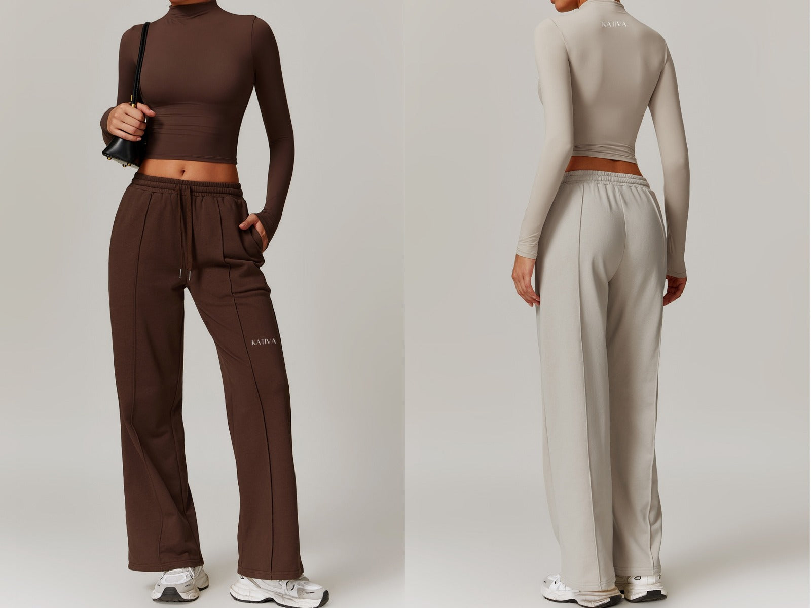 Set Crop Top & Loose Sweatpants
